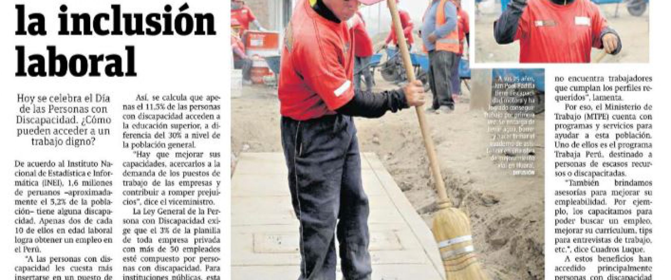 Captura Publimetro
16/10/2018
Hoy celebramos el Día de las Personas con Discapacidad ¿Cómo pueden acceder a un trabajo digno?
Descarga la nota completa aquí.…