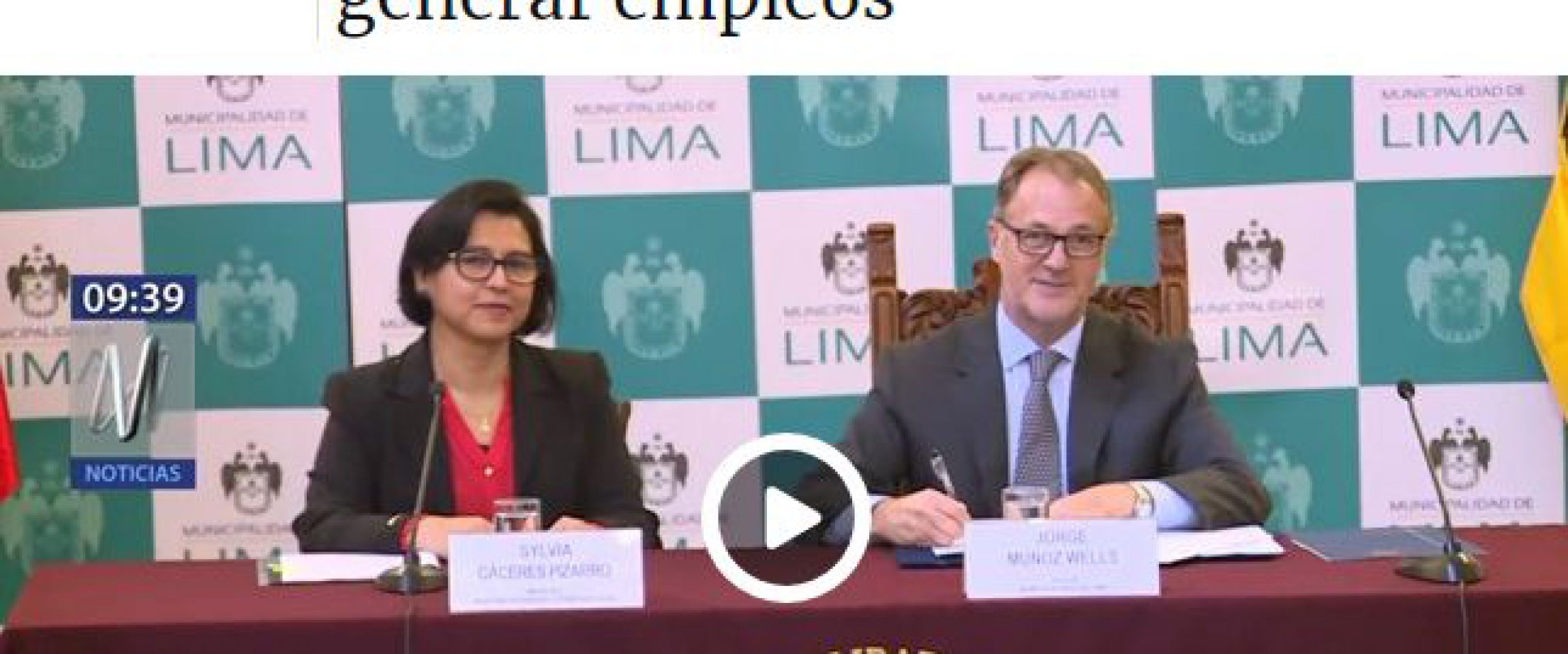 canal n trabajaperu junio2019 Canal N
24/06/2019
El ministerio de Trabajo y el municipio de Lima se unen para financiar la ejecución de tres proyectos de infraestructura en los distritos de Ate Vitarte y Carabayllo.
Mira el…