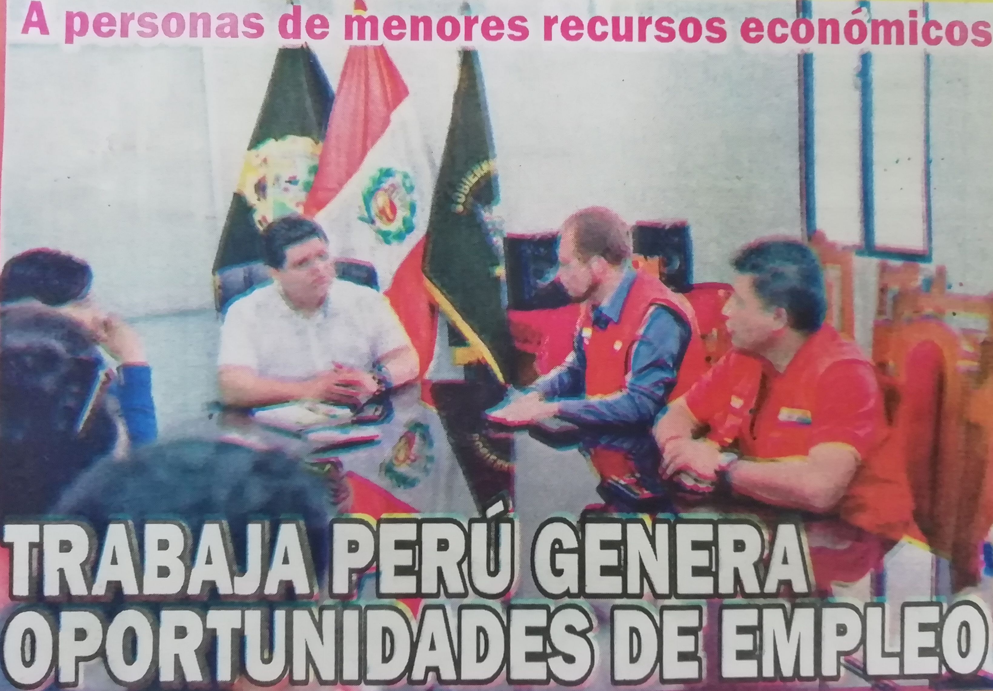 dav Don Jaque (Madre de Dios)
06/06/2019
Programa de apoyo social fue gestionado por el Gobernador Regional Luis Hidalgo Okimura. Una importante oportunidad de empleo para personas de 18 a 64 años brinda…