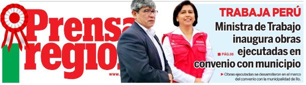 prensaregional trabajaperu julio2019 Prensa Regional (Moquegua)
04/07/2019
Se desarrollaron en diferentes puntos de la Pampa Inalámbrica.
Puedes leer la nota aquí.…