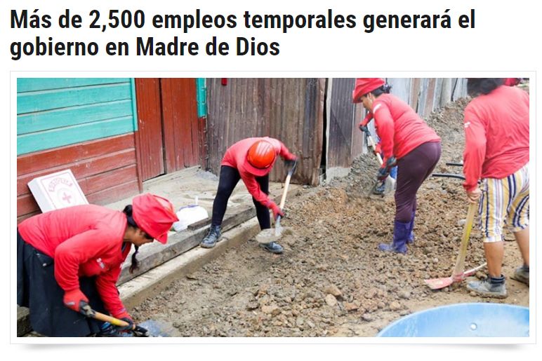 Crónica Viva

19/10/2019

Más de 2,500 empleos temporales generará el gobierno en Madre de Dios, a través de la ejecución de 45 proyectos de infraestructura básica, social y económica, con una inversión…