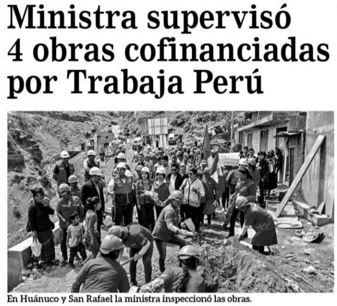 pagina3 trabajaperu2019 octubre Página 3 (Huánuco)
18/10/2019
Los cuatro proyectos que cofinancia el Programa fueron supervisados por la ministra de Trabajo y Promoción del Empleo, Sylvia Cáceres.
Puedes leer la nota completa aquí.…