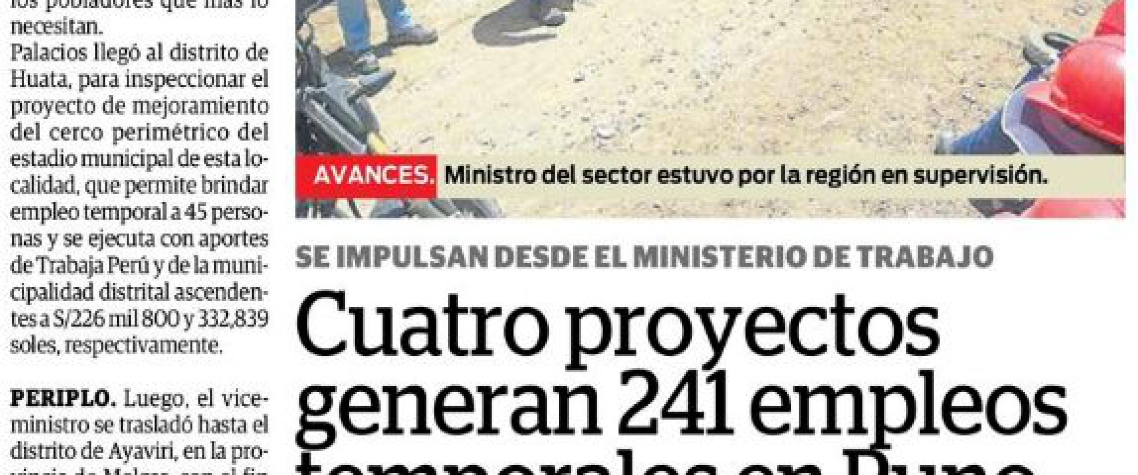 correo trabajaperu puno Correo (Puno)
28/11/2019
Obras son cofinanciadas por Trabaja Perú.…