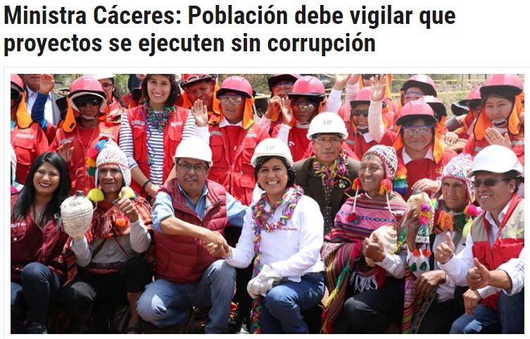 cronica viva trabajaperu2019 noviembre cusco Crónica Viva
14/11/2019
“La población debe estar vigilante de que los proyectos se ejecuten sin corrupción”, sostuvo la ministra de Trabajo y Promoción del Empleo, Sylvia Cáceres Pizarro, al supervisar tres de…