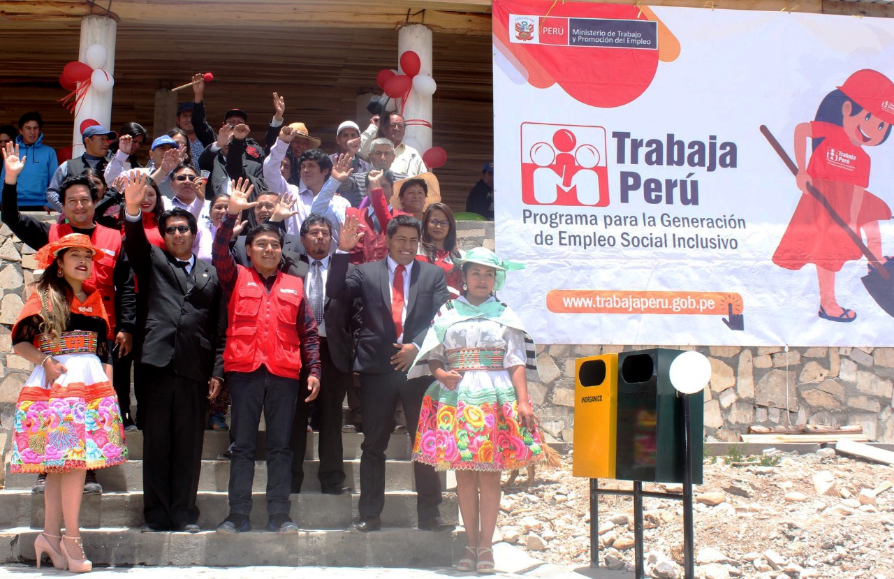 manzanares trabajaperu 2 Un total de 112 empleos temporales en beneficio de la población más necesitada del distrito de Manzanares, provincia de Concepción (Junín) generó Trabaja Perú gracias a la ejecución de un…