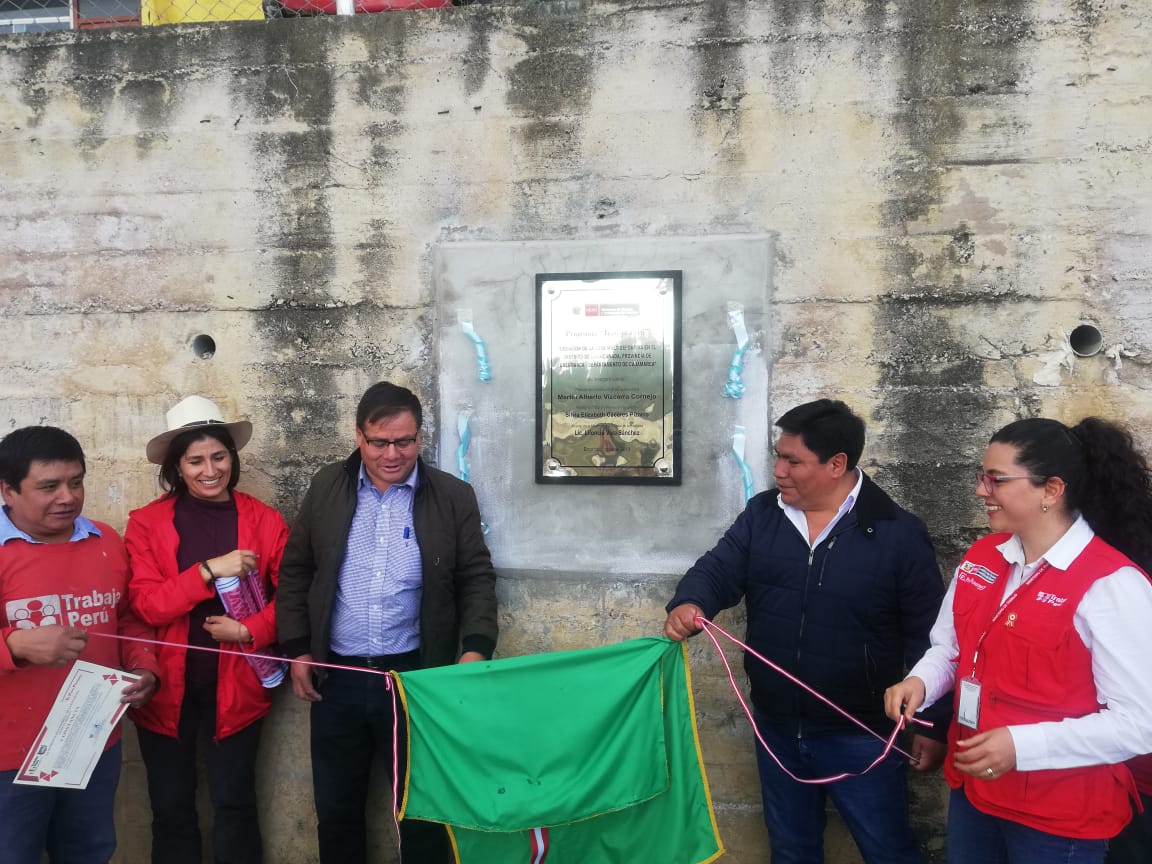 encanada trabajaperu 1 Trabaja Perú generó 59 empleos temporales en beneficio de los habitantes desempleados del distrito de Encañada, en situación de pobreza y pobreza extrema, gracias a la ejecución de dos obras…