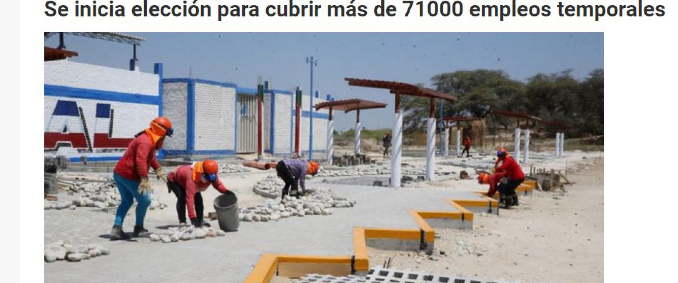 naciona julio 2020 TV Perú
19/07/2020
El programa Trabaja Perú del Ministerio de Trabajo y Promoción del Empleo (MTPE) indicó que, junto a los gobiernos locales de 18 regiones, ya iniciaron el proceso de selección…